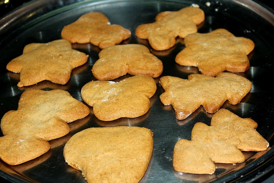 cakes, pastries, kitchen, burning, food, cookies, gingerbread HD wallpaper