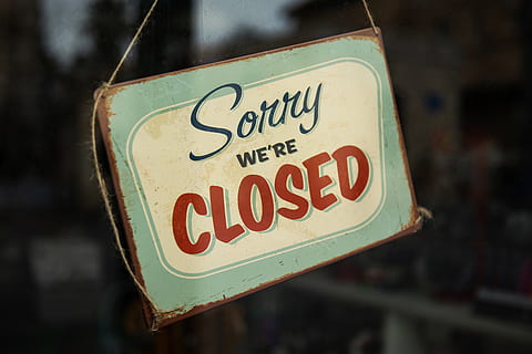 sorry we're closed signage, text, communication, western script HD wallpaper
