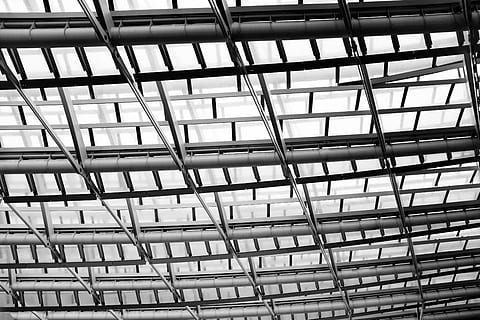 black metal frame, building, architecture, window, skylight, patio HD wallpaper
