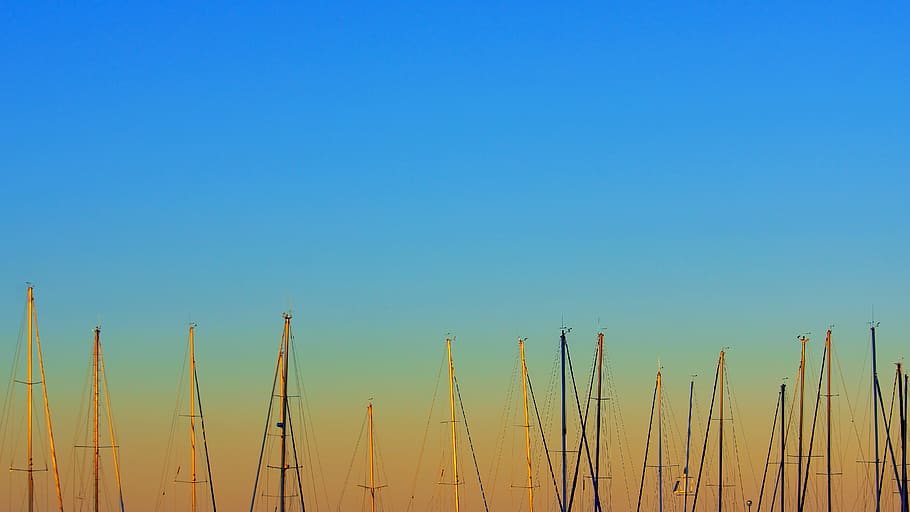 italy, trieste, sky, blue, clear sky, no people, copy space HD wallpaper