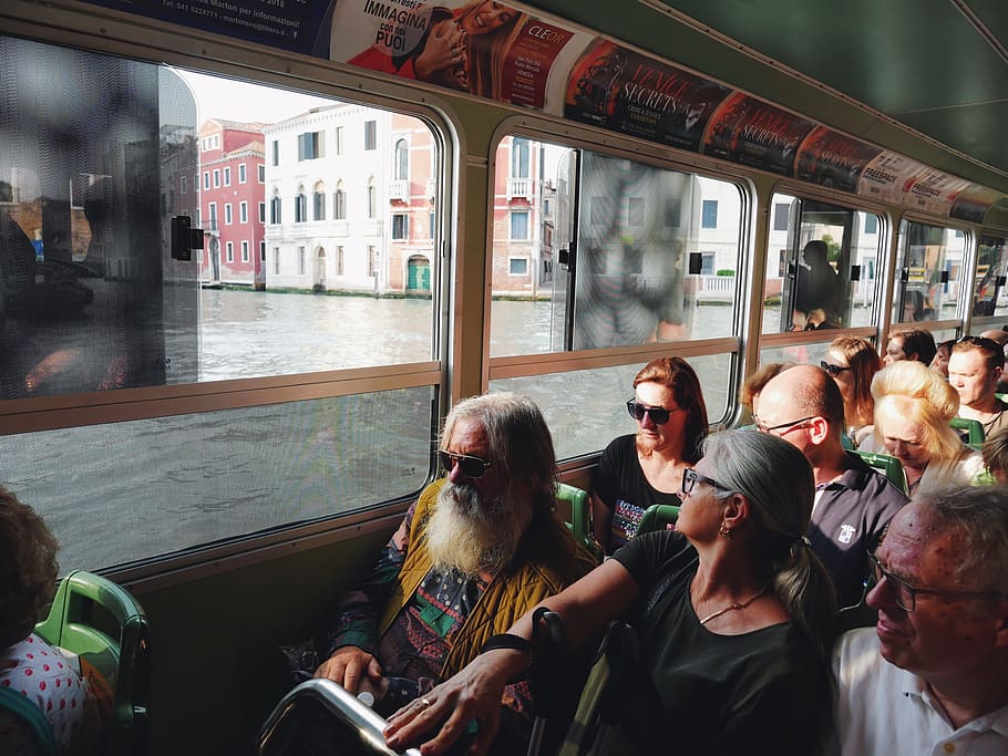 people riding bus, person, human, sunglasses, accessory, accessories HD wallpaper