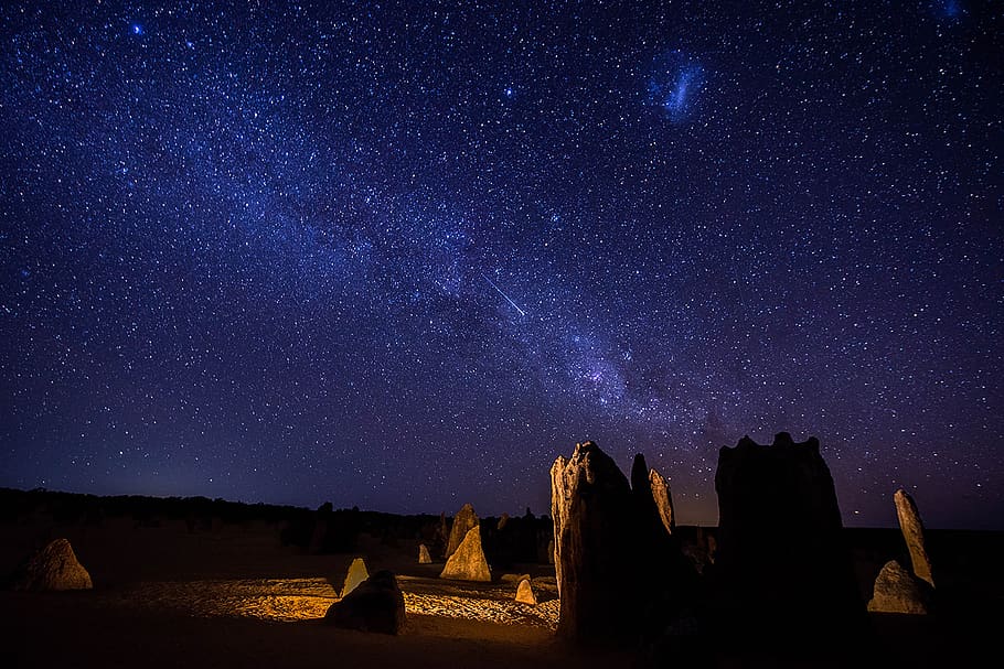 pinnacles, astro-photography, stars, star - space, astronomy, HD wallpaper