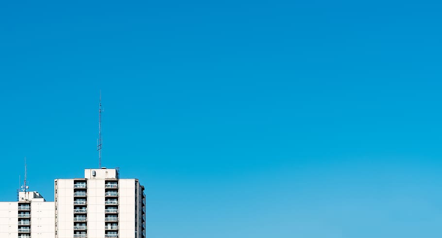 white concrete building, city, urban, town, high rise, architecture HD wallpaper