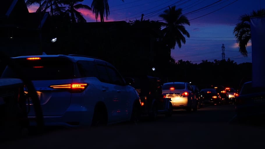 philippines, pinas, cars, light, street, wallpaper, night, traffic, HD wallpaper