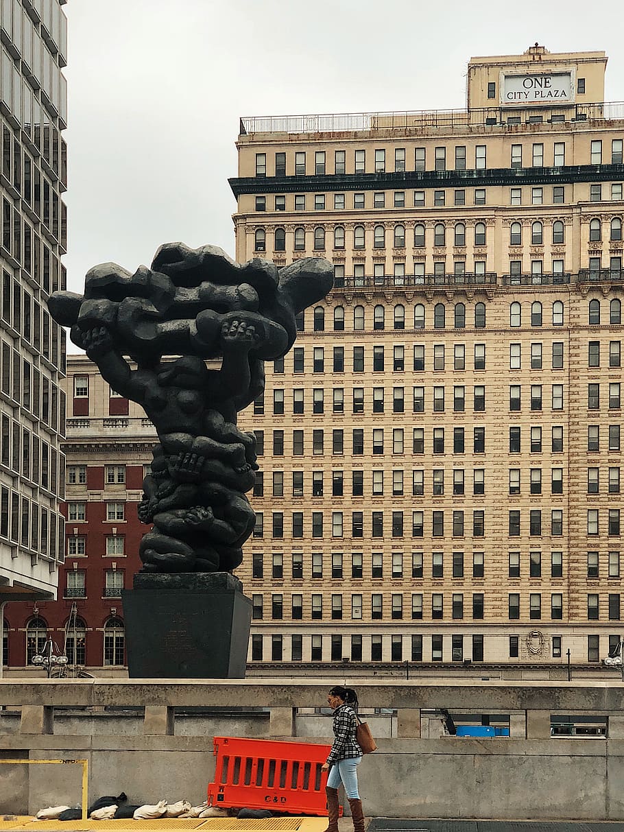 philly, architecture, built structure, building exterior, sculpture HD wallpaper