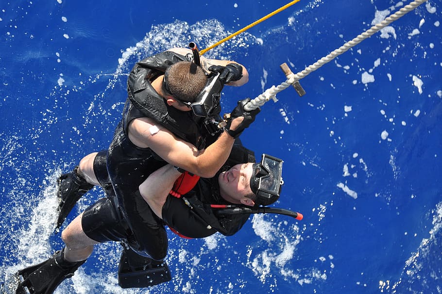rescue, team, work, job, sea, ocean, blue, water, sport, snow HD wallpaper