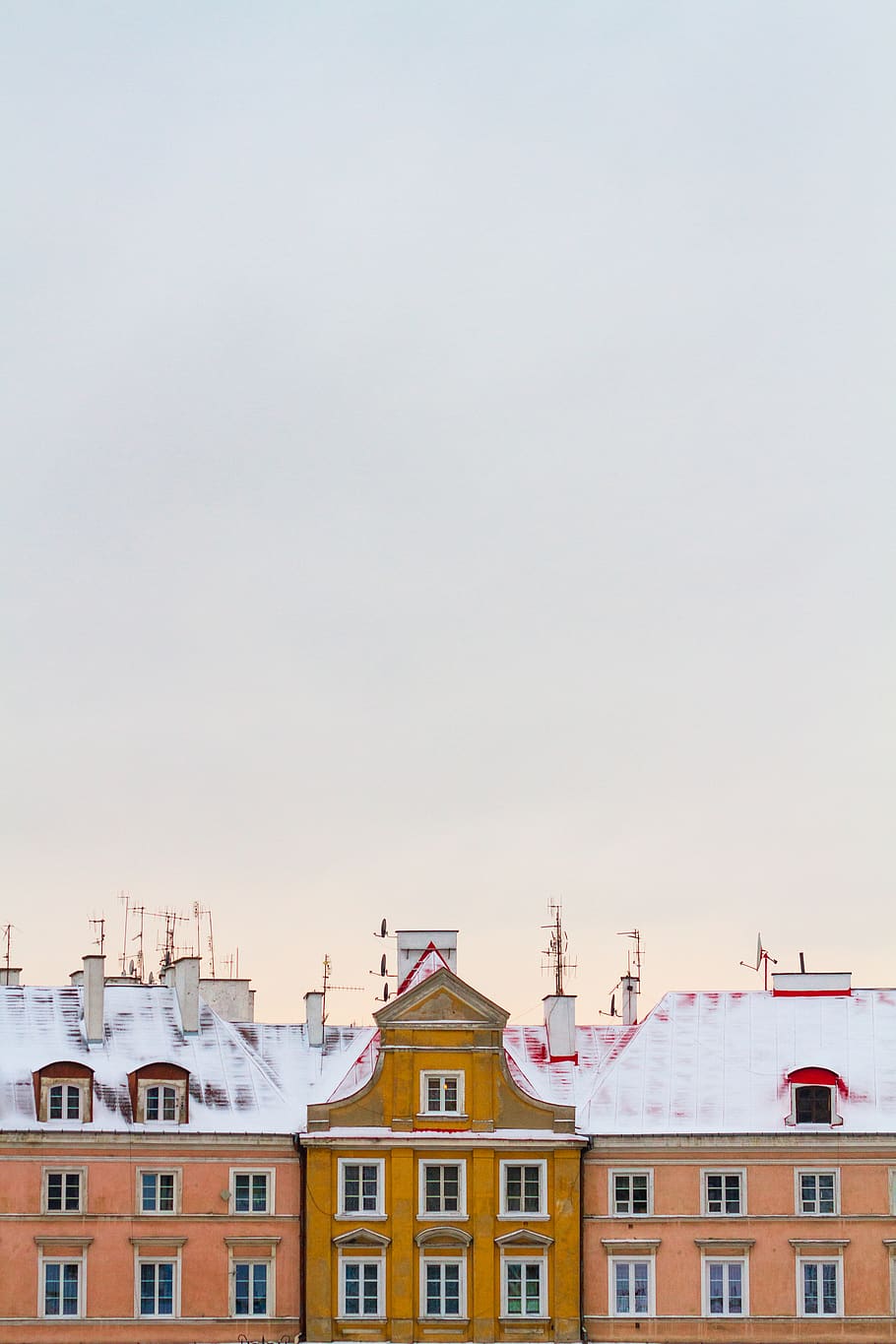 three painted houses, building, nature, outdoors, lublin, poland HD wallpaper