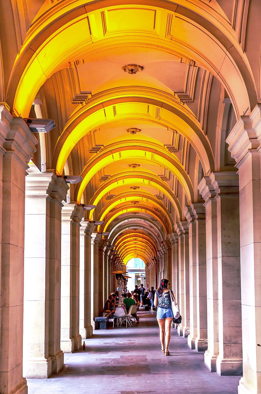 shopping centre, image, melbourne's gpo, photo, australia, color image, HD wallpaper