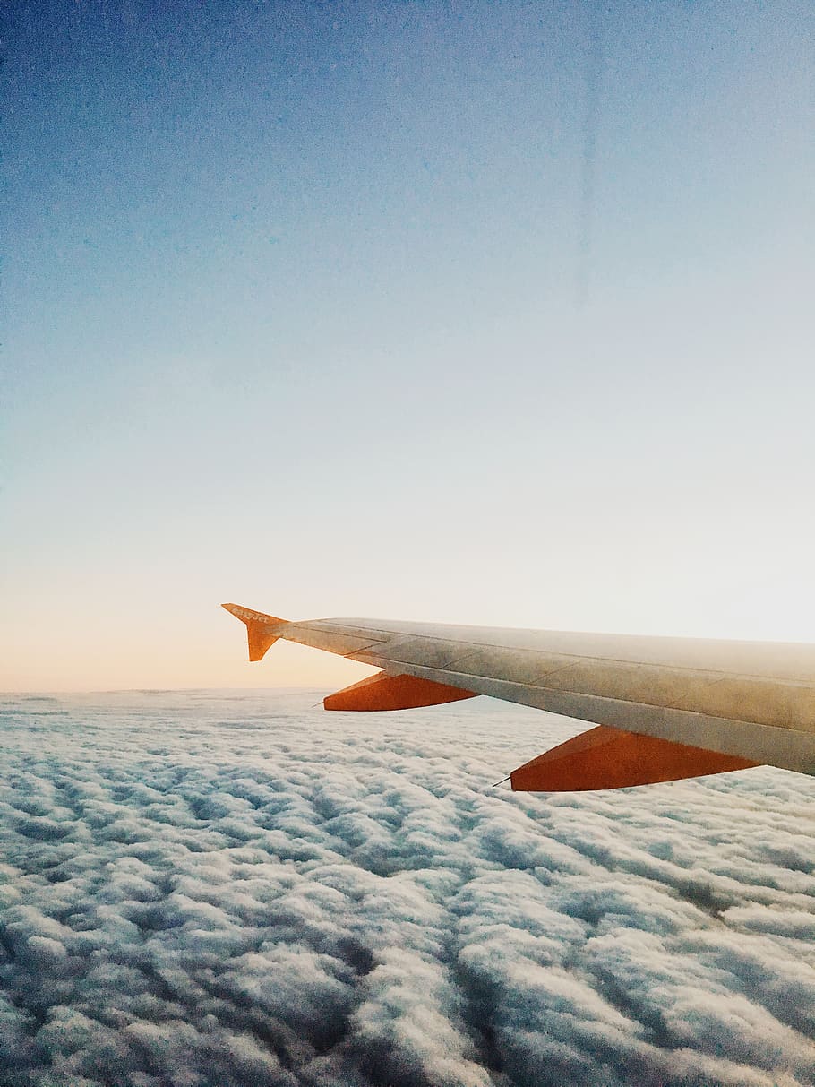 HD wallpaper: plane, airplane, sky, easyjet, iphone, clouds, sunshine,  horizon | Wallpaper Flare