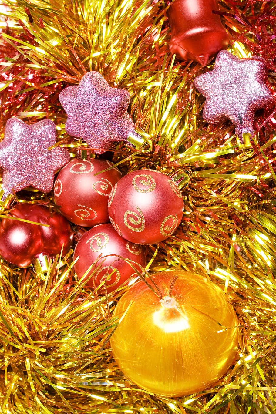 background, ball, bauble, branch, bright, celebration, christmas HD wallpaper