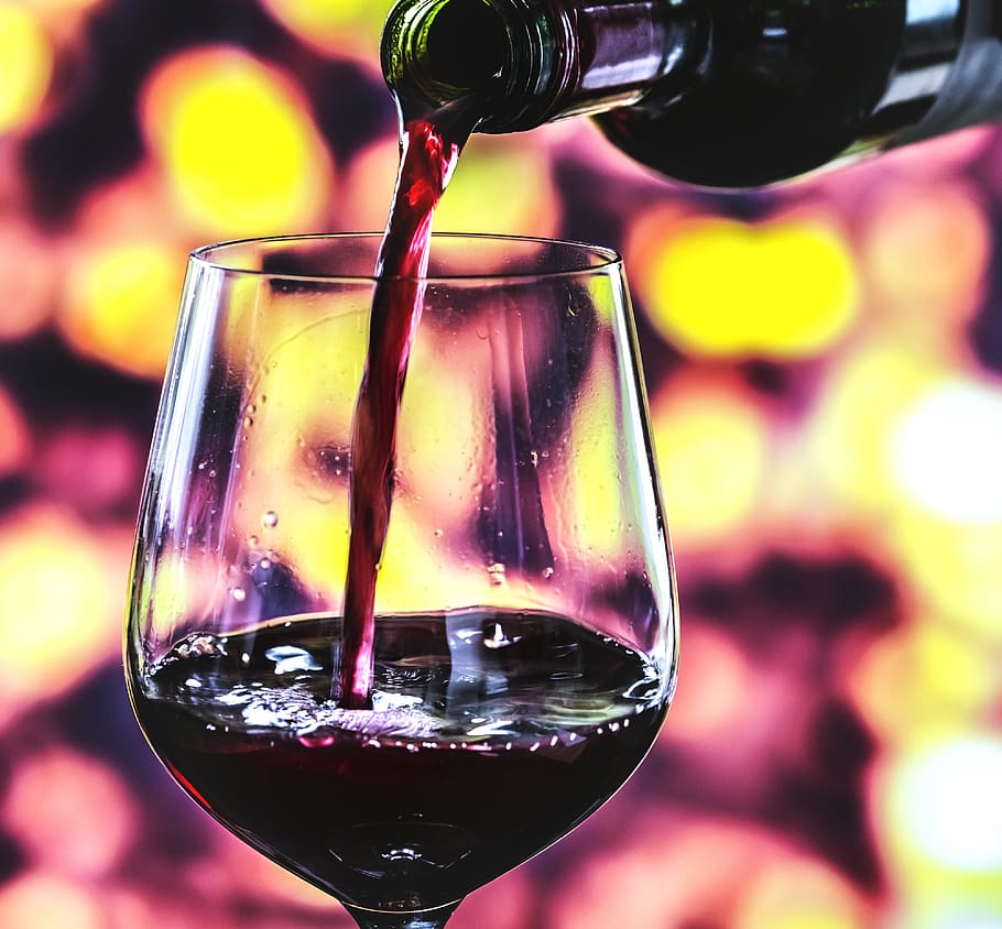 Selective Focus Photography of Wine Bottle Pouring on Wine Glass, HD wallpaper