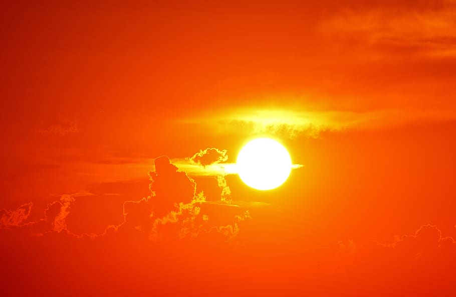 sunset, evening, romantic, afterglow, dusk, abendstimmung, evening sky HD wallpaper