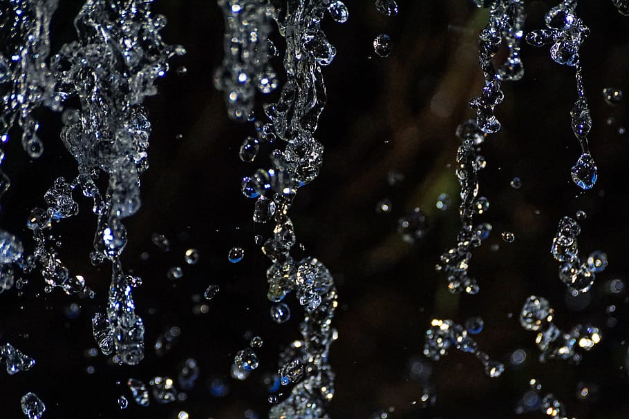 drip, water, flow, beaded, inject, source, close up, bubble HD wallpaper