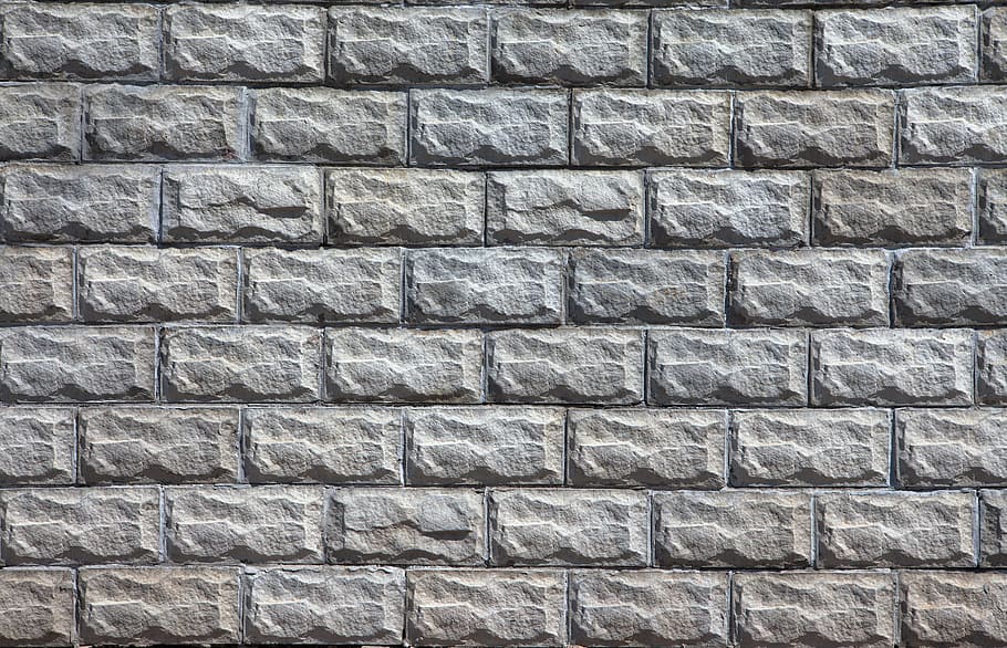 wall, gray, grey, brick, stone, block, nobody, outdoor, texture HD wallpaper