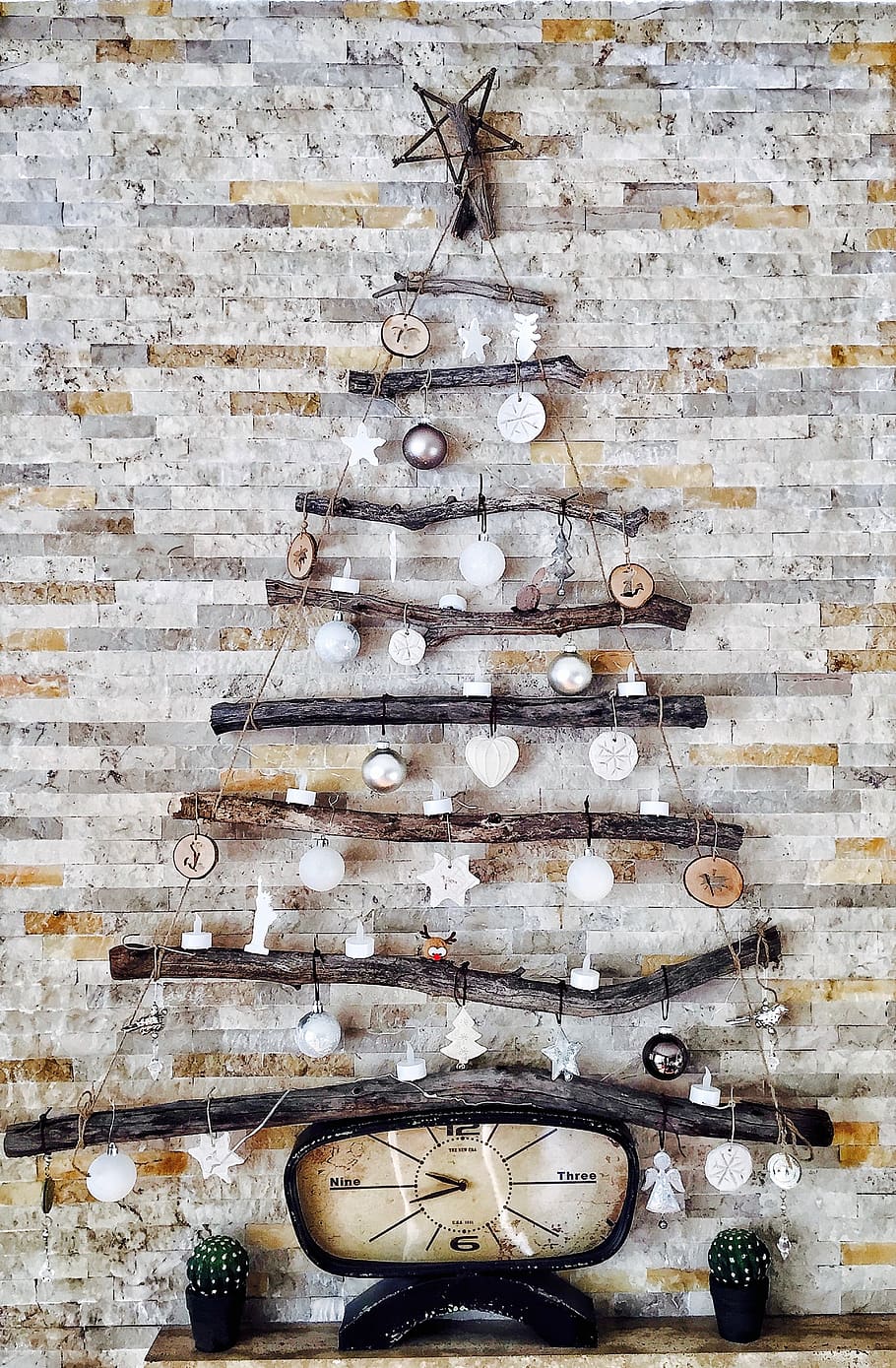 Photo of Decorations on the Wall, antique, art, brick walls, bricks HD wallpaper