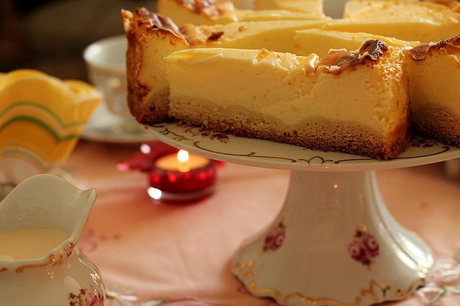 cake, cheesecake, board, candle, sweet, food, delicious, sugar HD wallpaper