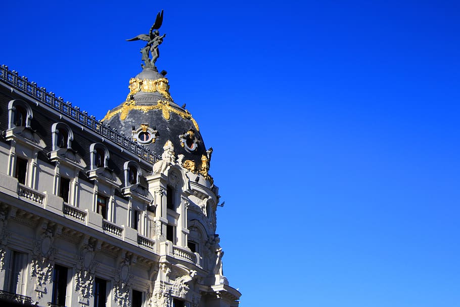 architecture, built structure, blue, building exterior, clear sky HD wallpaper