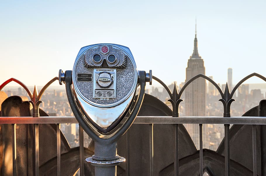 black and grey telescope, architecture, built structure, binoculars HD wallpaper