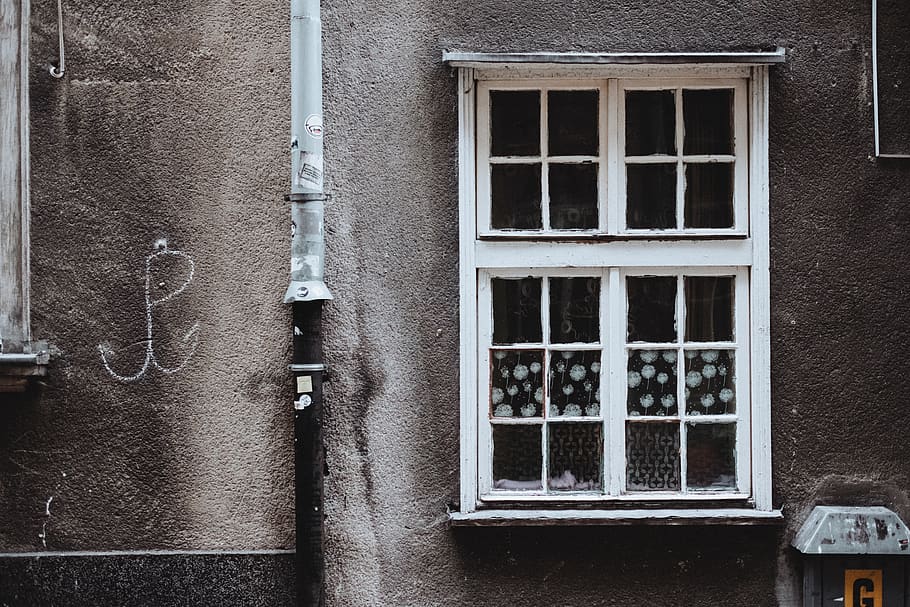 Photo of White Window, abandoned, architecture, building, cement HD wallpaper