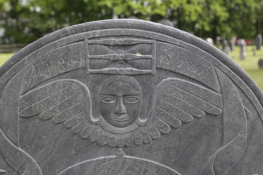 gravestone, death, angel, graveyard, cemetery, tombstone, headstone HD wallpaper