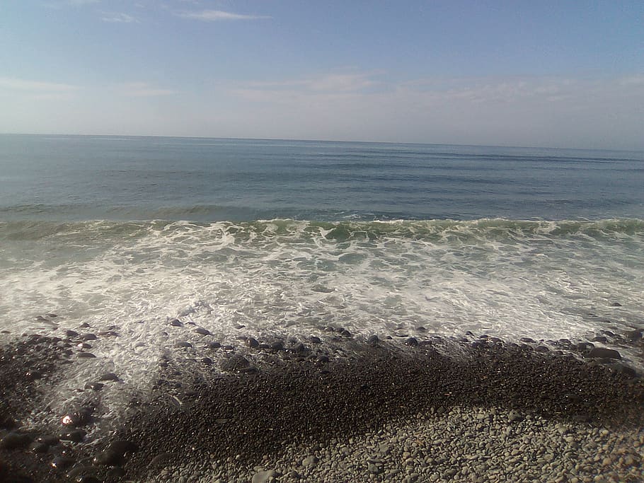 fish, wather, costa, playa, mar, sea, water, horizon over water HD wallpaper