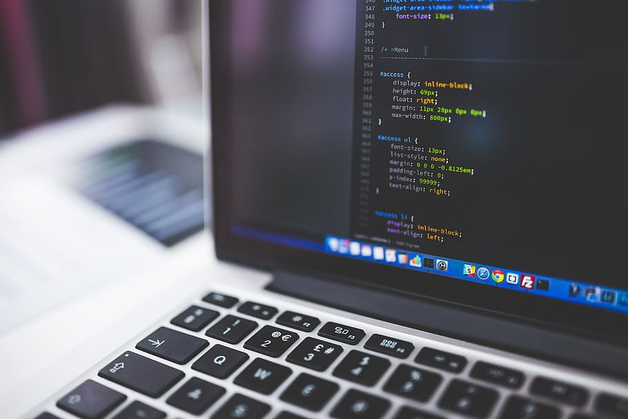 code, coding, programming, css, work, macbook, laptop, computer HD wallpaper