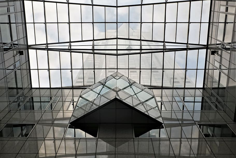 glass, architecture, modern, building, office, expression, company HD wallpaper