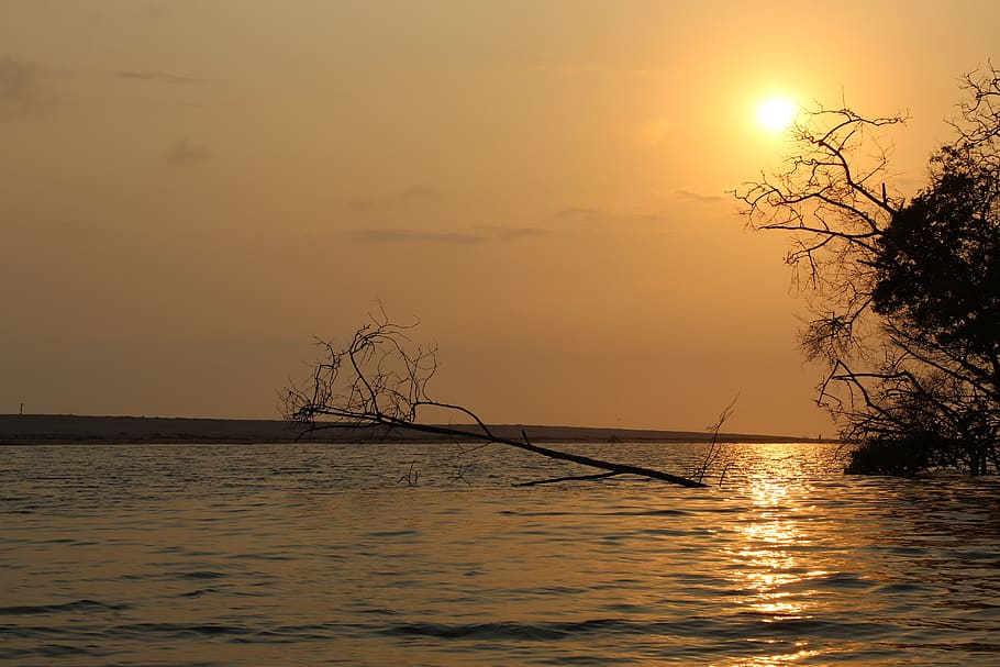 lake, beach, sunset, landscape, costa, sky, sea, ocean, sand HD wallpaper
