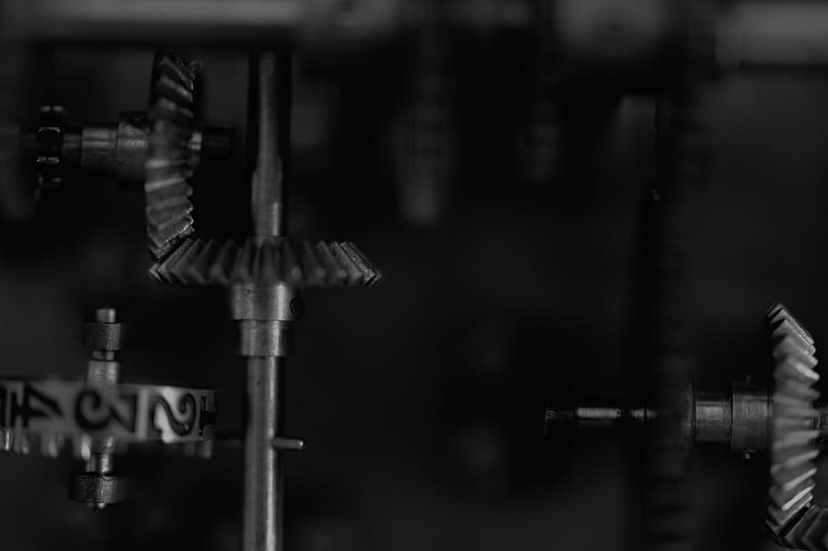 black and gray metal tool, communication, focus on foreground HD wallpaper