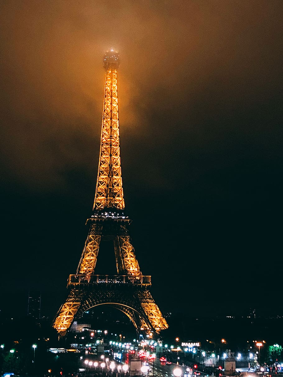 building, tower, architecture, steeple, spire, monument, night HD wallpaper