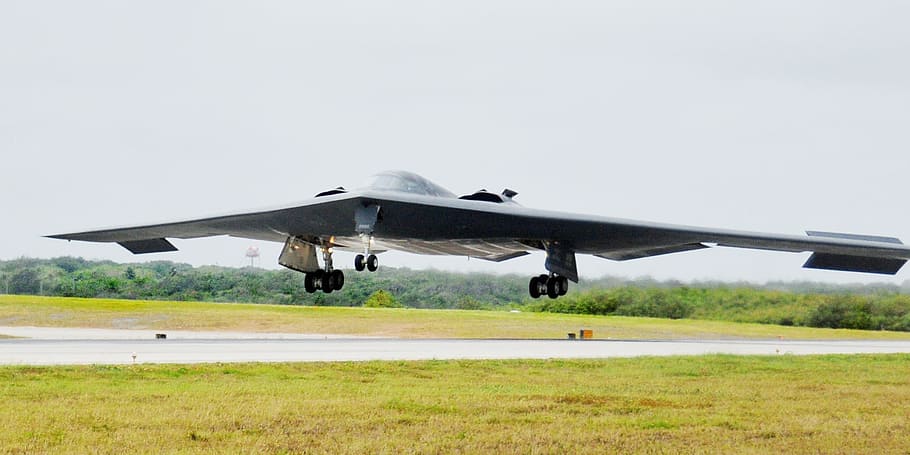 bomber, stealth, plane, airplane, flying, aircraft, jet, air vehicle HD wallpaper