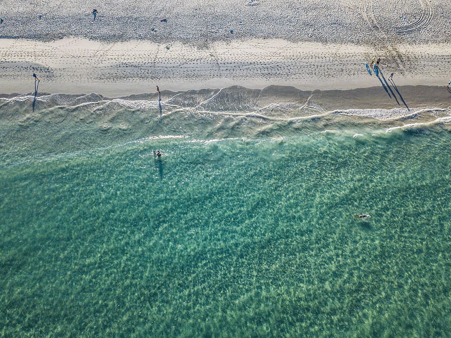 australia, leighton beach, waves, summer, people, ocean, wallpaper, HD wallpaper