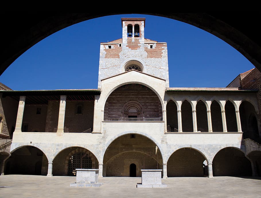 france, perpignan, building, arch, architecture, built structure HD wallpaper