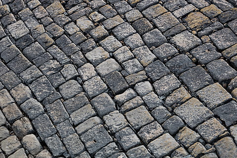 brown and gray bricks, cobblestone, path, pavement, sidewalk HD wallpaper