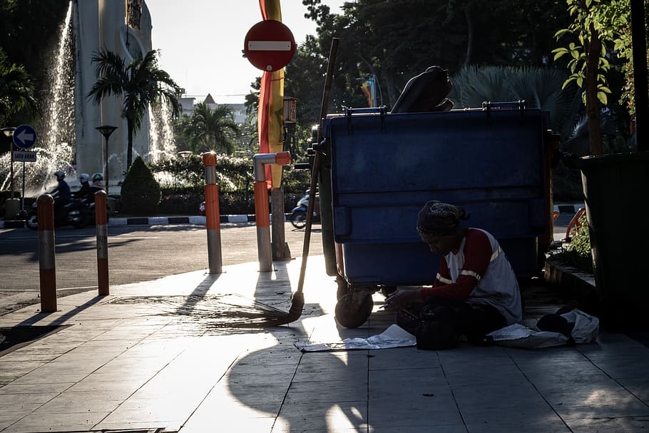 real people, one person, street, sunlight, men, sitting, nature HD wallpaper