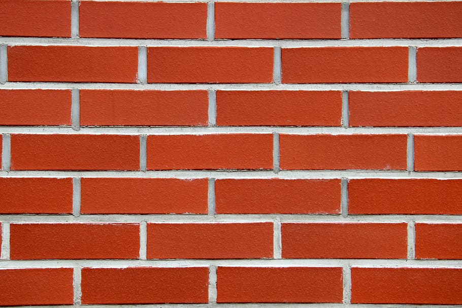 stones, bricked, wall, red, background, structure, texture HD wallpaper