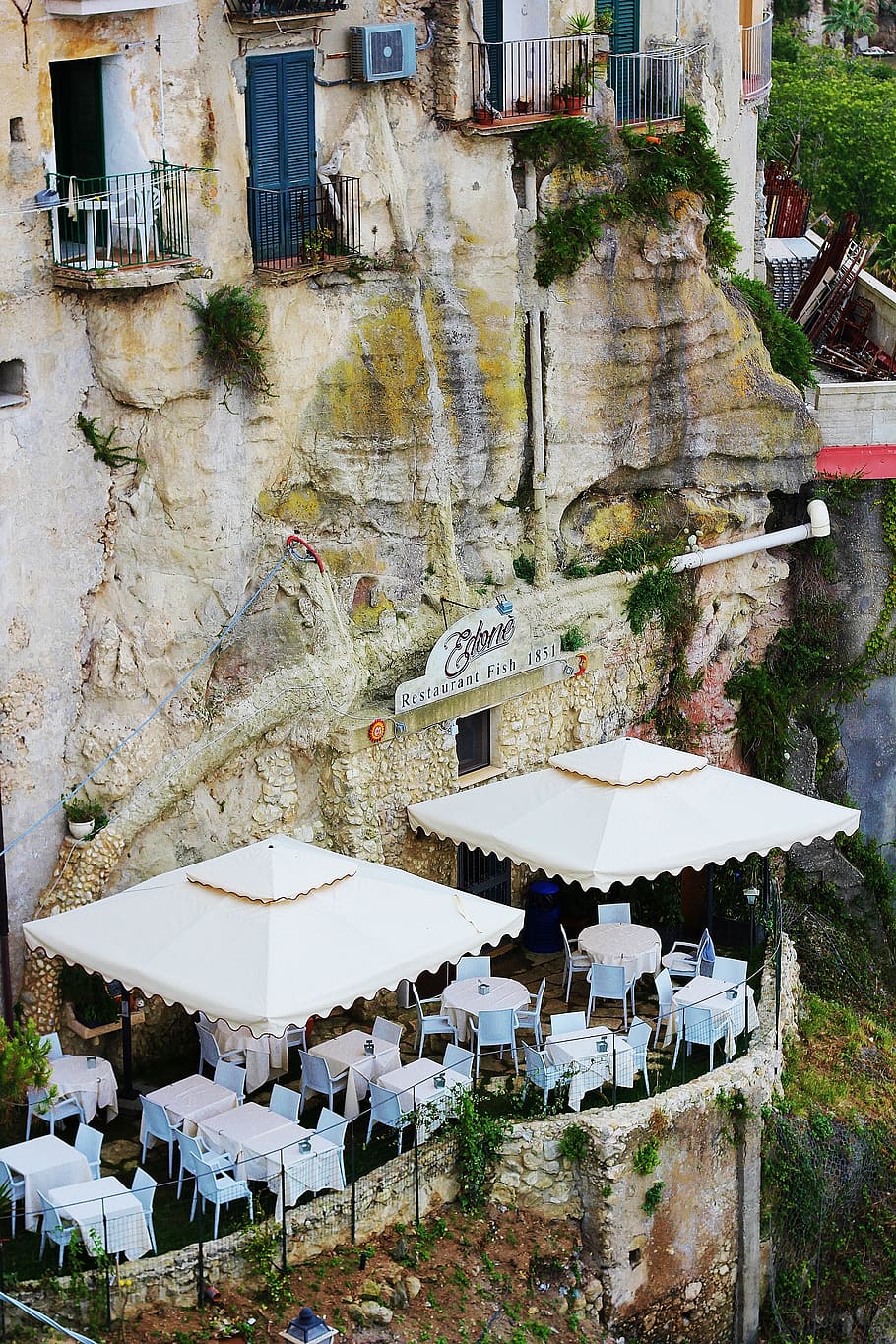 pizzo, tropea, calabria, historically, building, architecture, HD wallpaper