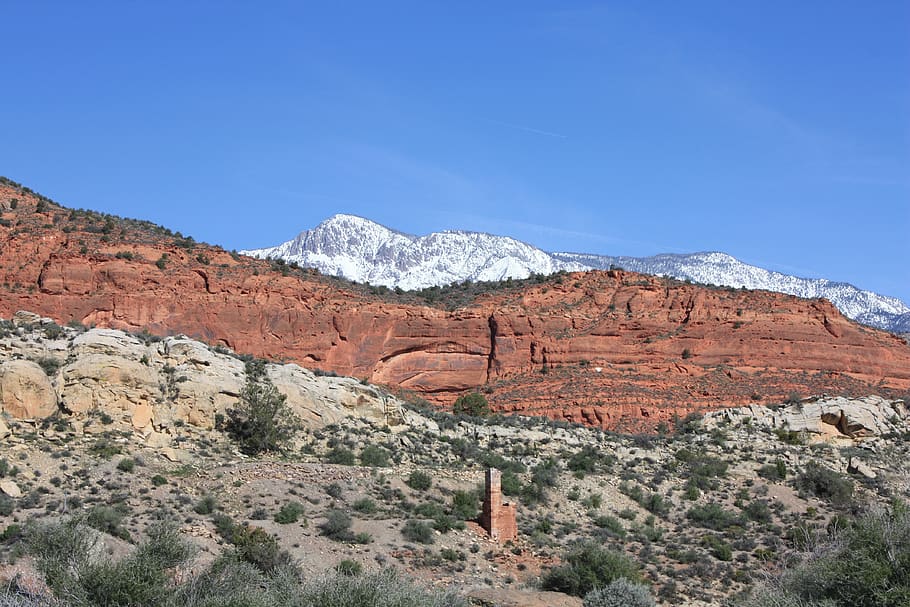 silver reef, utah, rock, mountain, landscape, geology, sandstone HD wallpaper