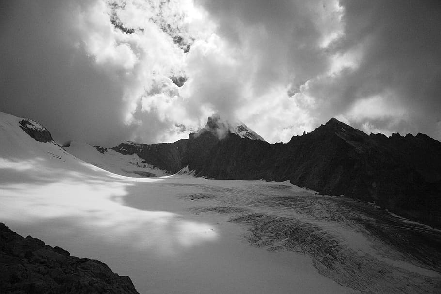 snow covered mountains, outdoors, nature, ice, glacier, mountain range HD wallpaper