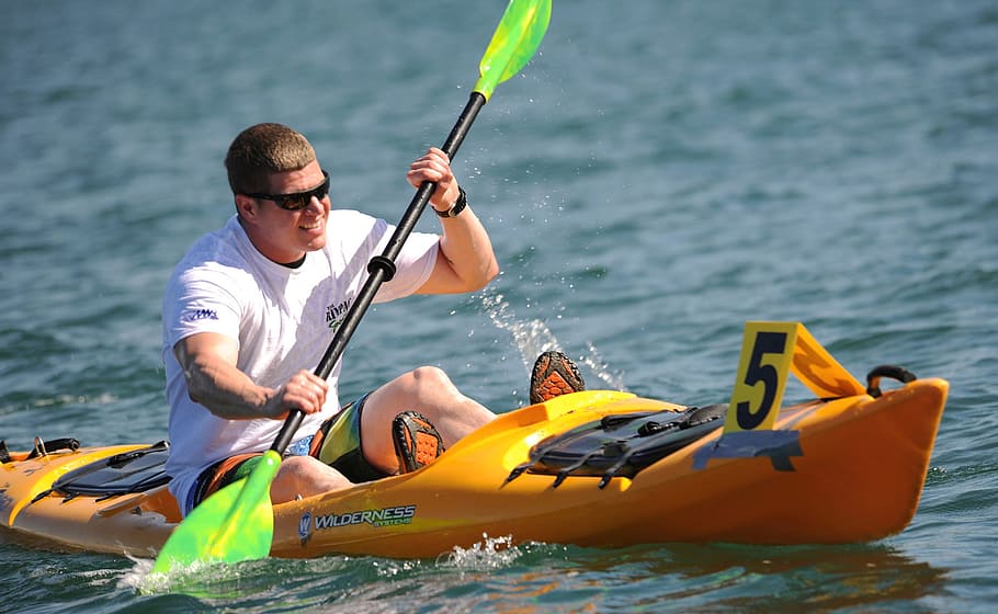 kayak, kayaking, activity, sport, thrill, river, water, nautical vessel, HD wallpaper