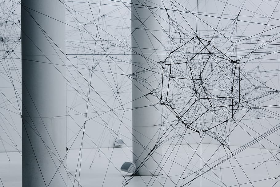 black geometric artwork, low angle view, no people, pattern, built structure HD wallpaper