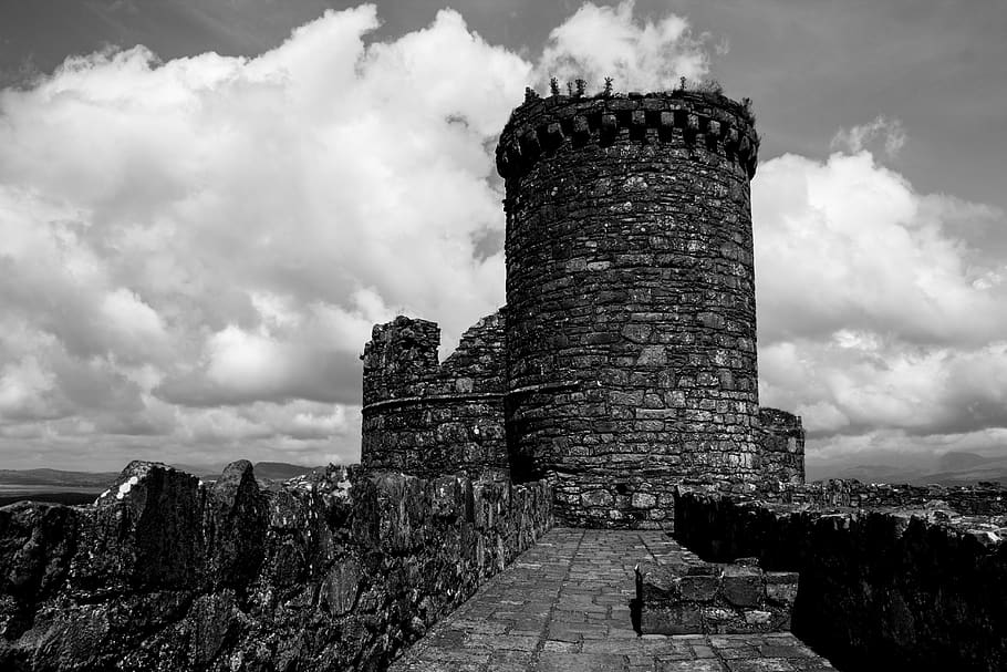 castle, dark, castles, stone, rock, middle age, midieval, architecture HD wallpaper