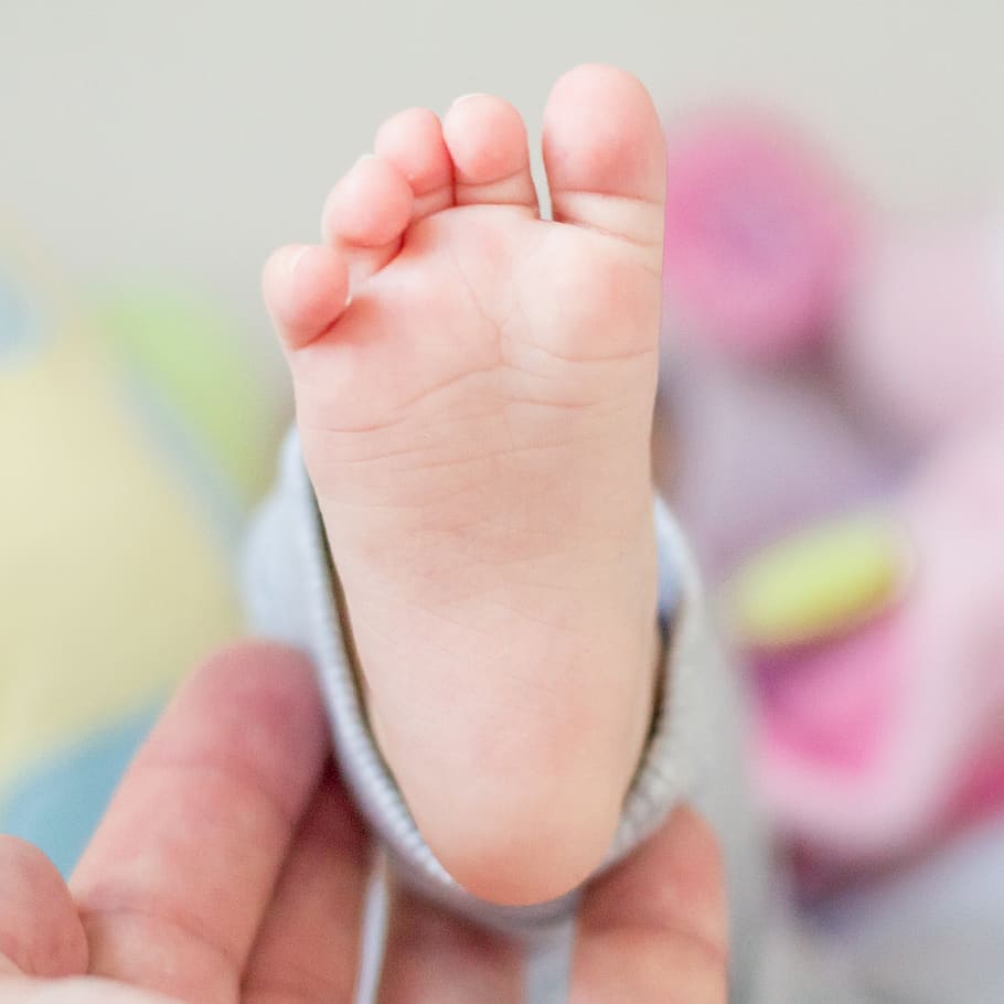 foot, care, baby, finger, toe, human, indoors, love, child, HD wallpaper