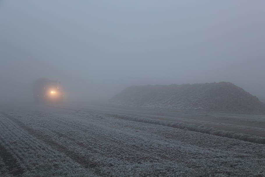 switzerland, münsingen, fog, landscape, sky, copy space, transportation HD wallpaper