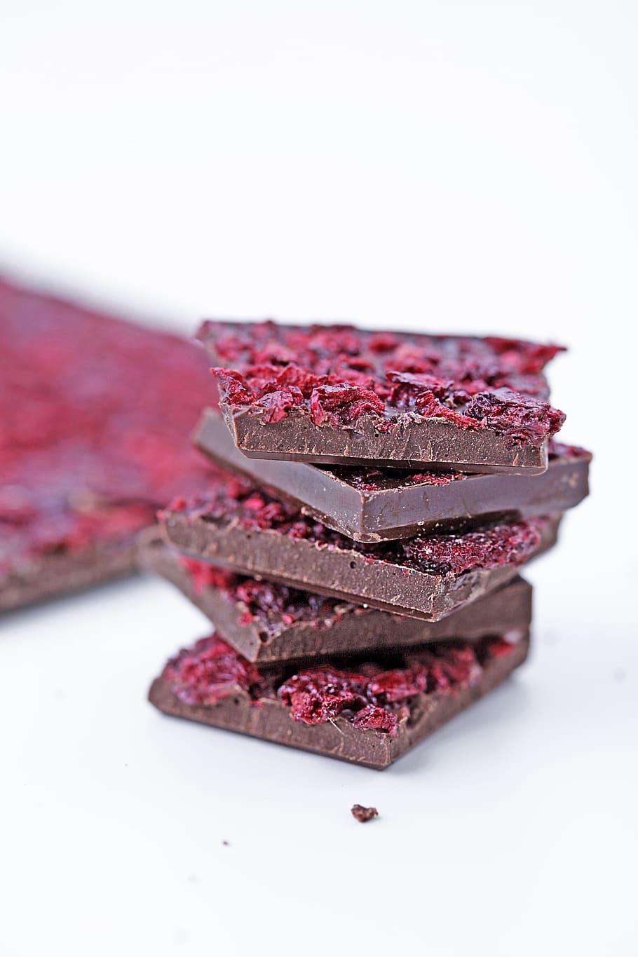 chocolate bars on white surface, dessert, food, cookie, biscuit HD wallpaper