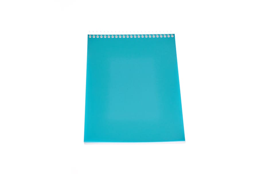 notebook, blue, paper, white, color, is empty, text, office HD wallpaper