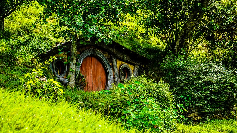 Hd Wallpaper Village Hobbiton Movie Set New Zealand Matamata
