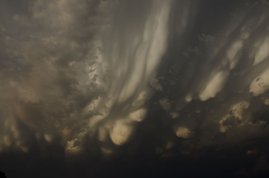 white clouds, sky, cloudy, storm, dark, rain, sunset, desert HD wallpaper