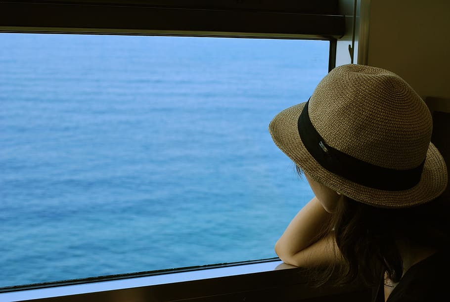 japan, sea, hat, clothing, water, mode of transportation, leisure activity HD wallpaper