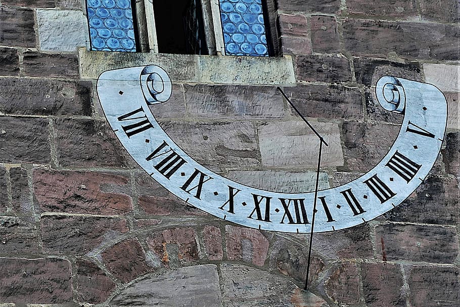 sundial, wall, building, pointer, architecture, facade, text HD wallpaper